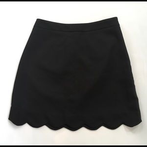 Lush Scallop Hem Skirt